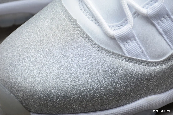WMNS Metallic Jordan Air White 11 AR0715-100 AR0715-100 Grey SilverVast 0709
